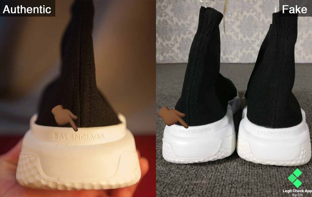 how do you know if balenciagas are fake