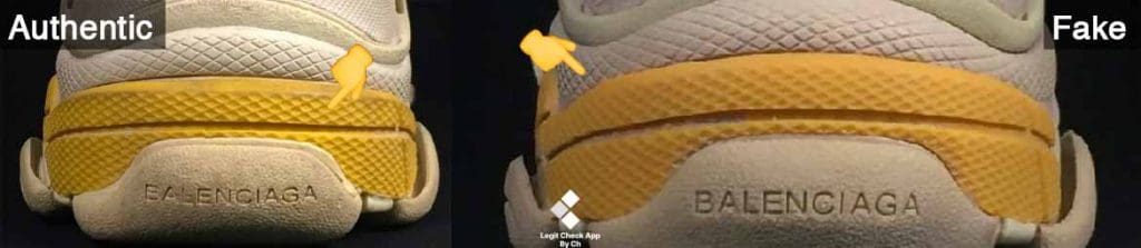 Balenciaga Triple S Heel Detail Legit Check
