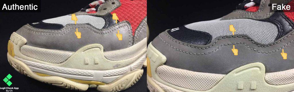 how to tell if balenciaga triple s are fake