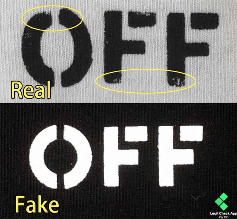Off-White Text Guide Зеркало