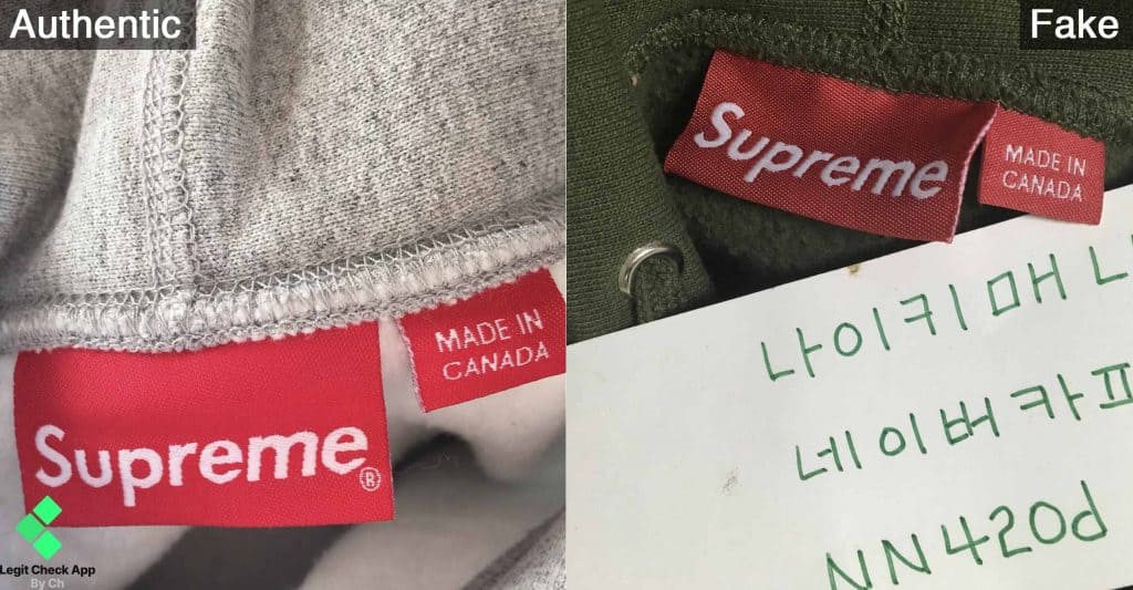 supreme box logo real vs fake