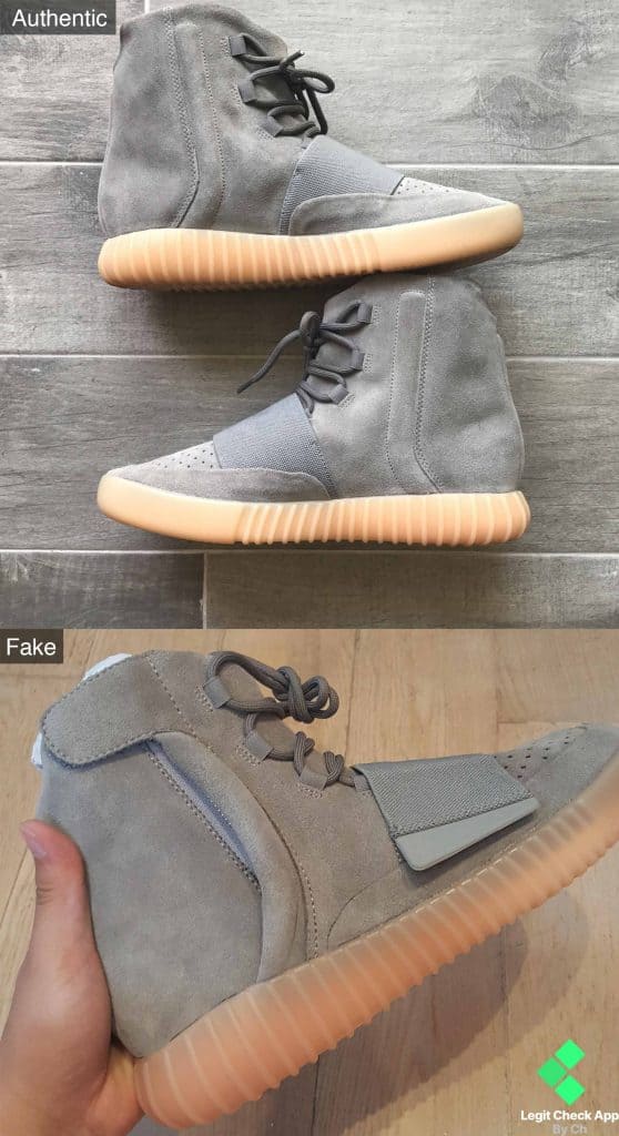 Fake vs real Yeezy Boost 750