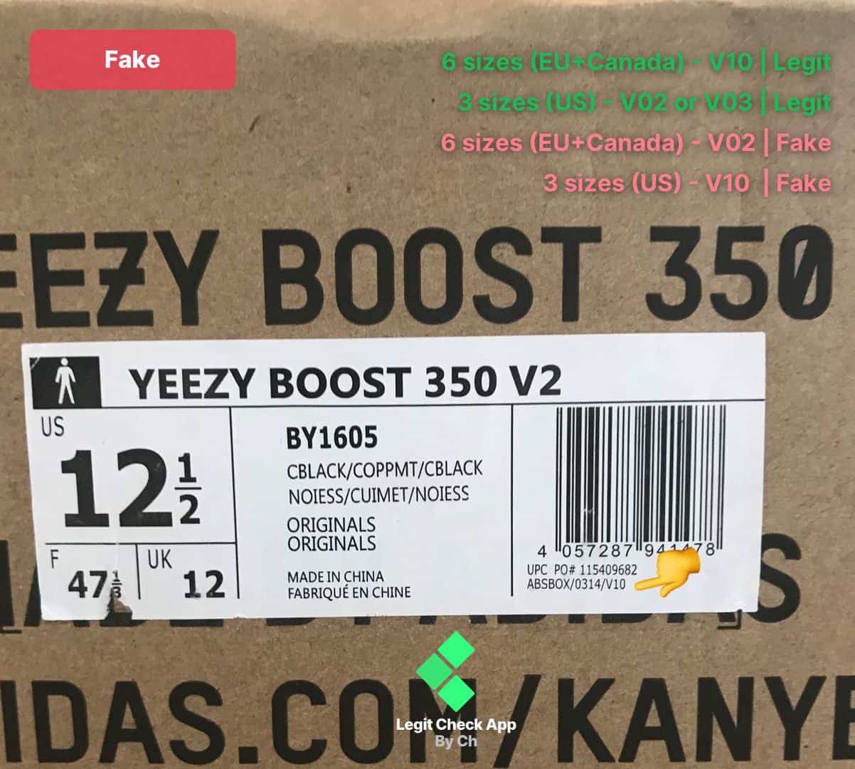 The Best Fake Vs Real Yeezy Boost 350 V2 Box Comparison Legit Check