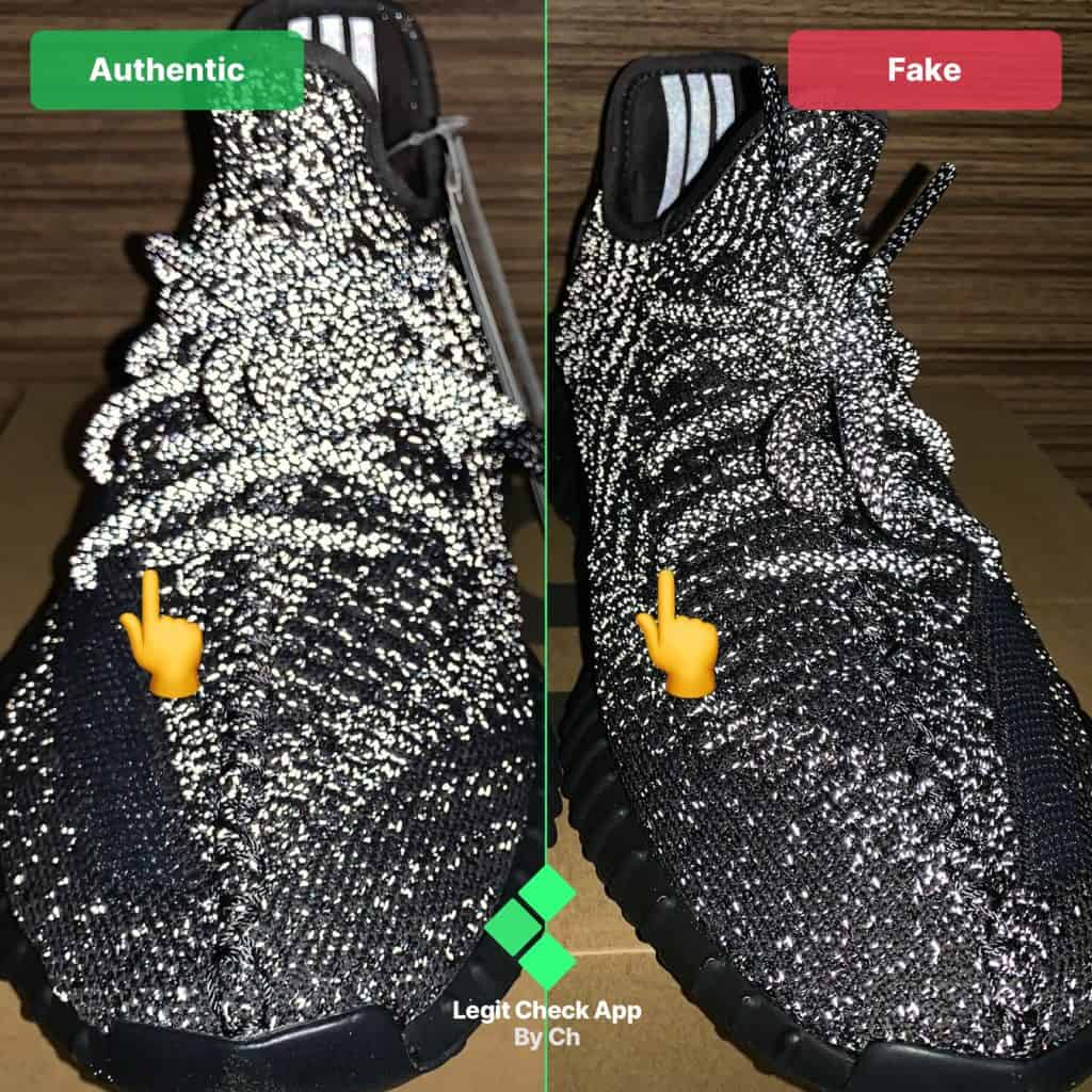 Yeezy Boost 350 V2 Black – Reflective Test Real Vs Fake