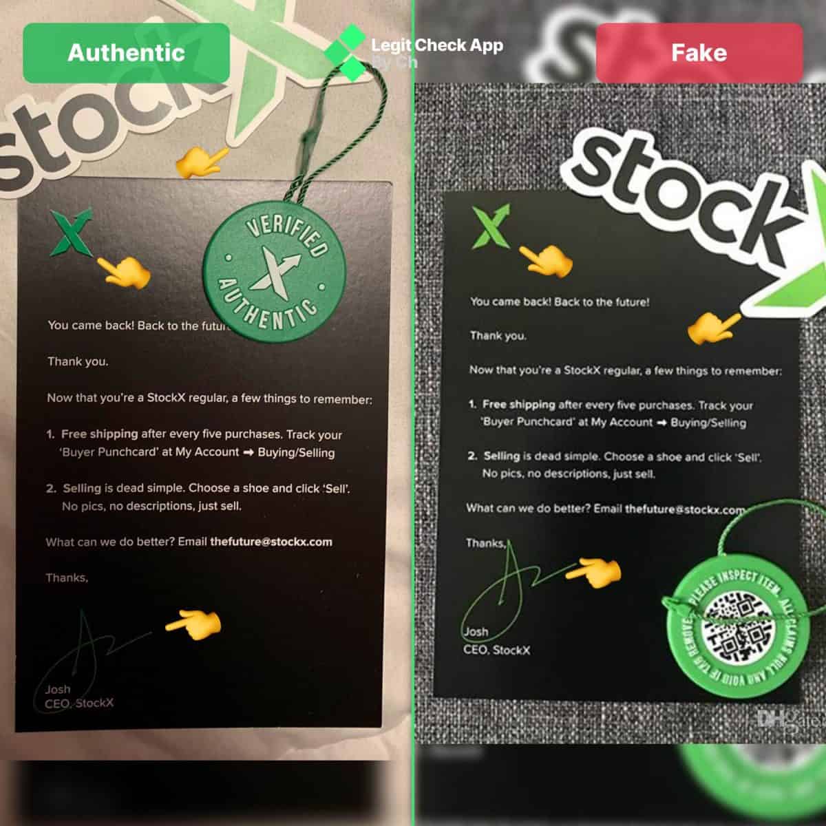 StockX Tag Real Vs Fake Legit Check 