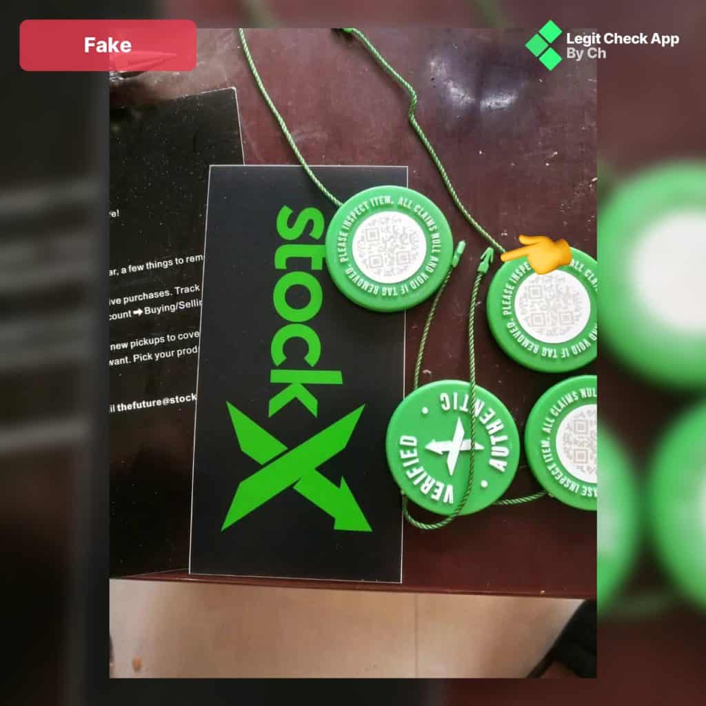 how to tell fake stockx tags