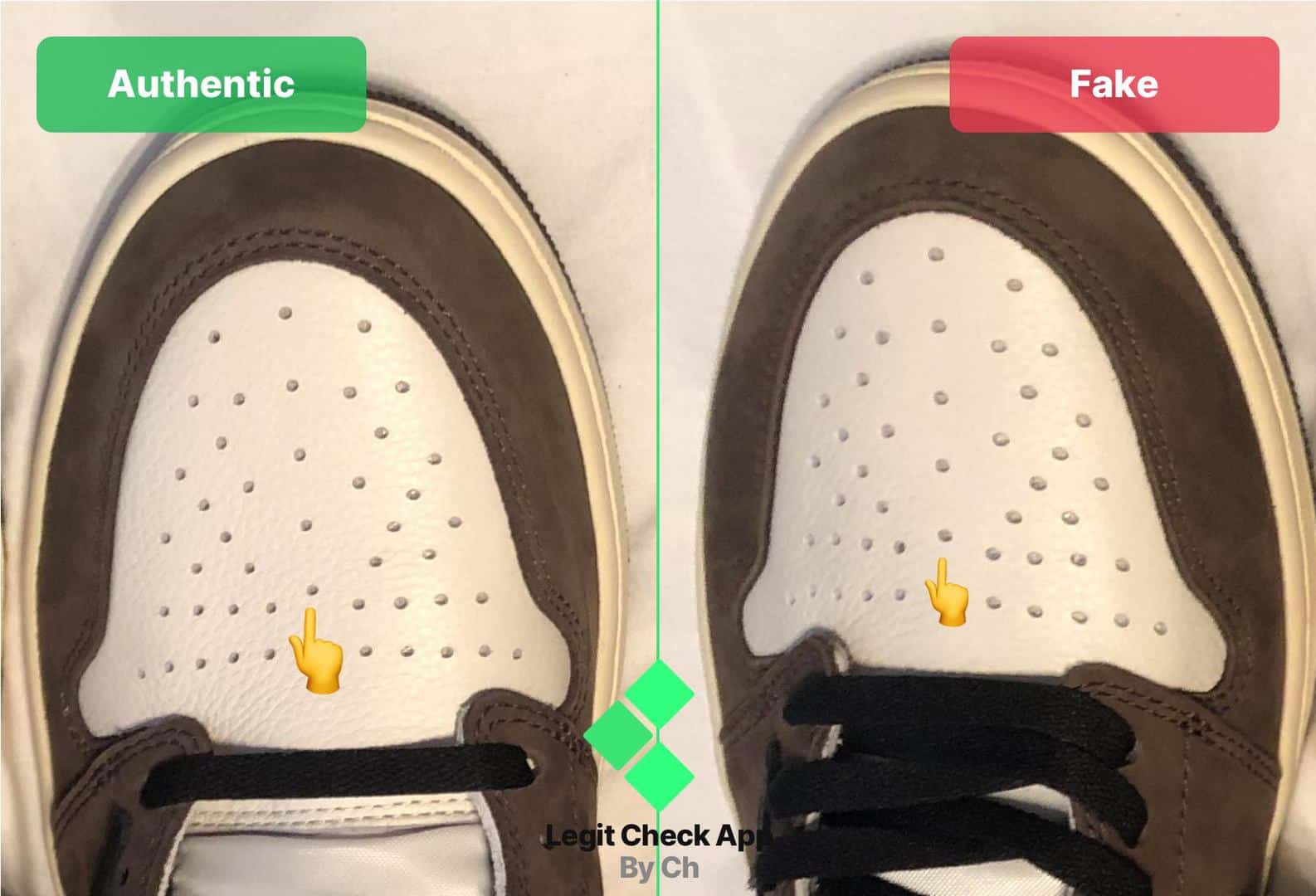 How To Spot Fake Travis Scott Air Jordan 1 High - Legit Check By Ch