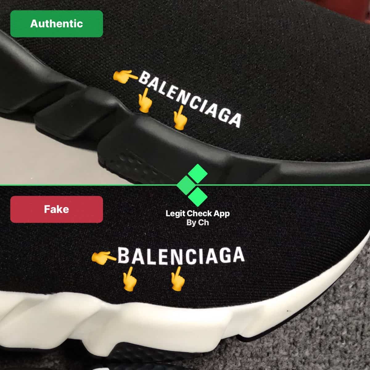 inside of balenciaga shoes