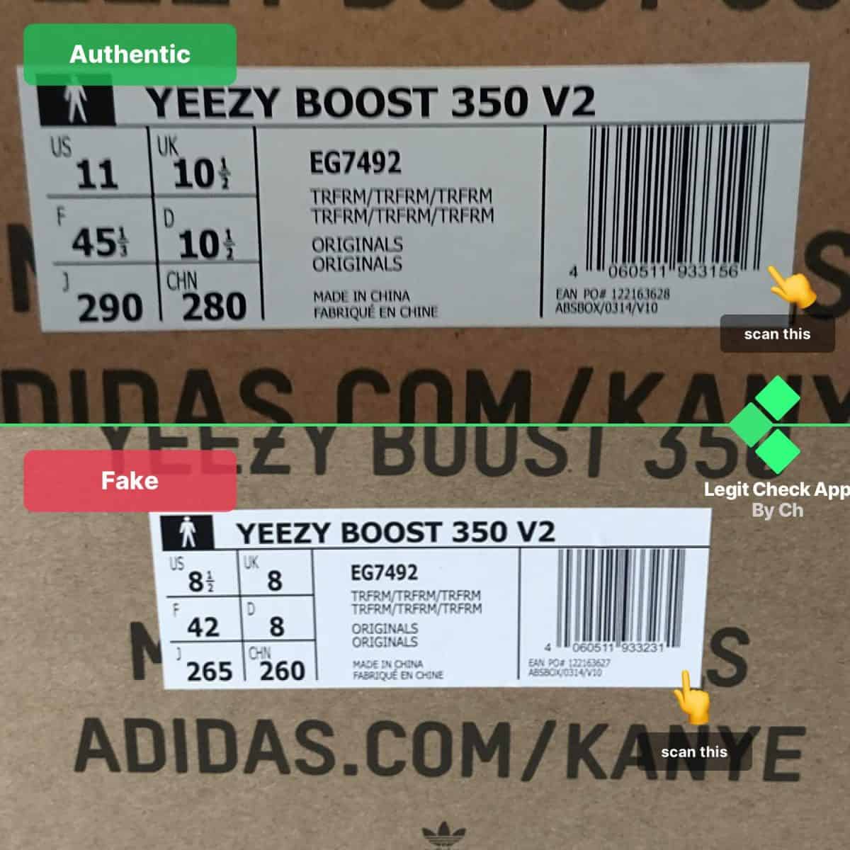 Yeezy Boost 350 V2 True Form Trfrm Authenticity Check Guide Legit Check By Ch