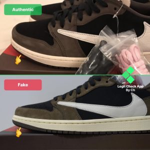 How To Spot Fake Travis Scott Air Jordan 1 Low - Legit Check By Ch