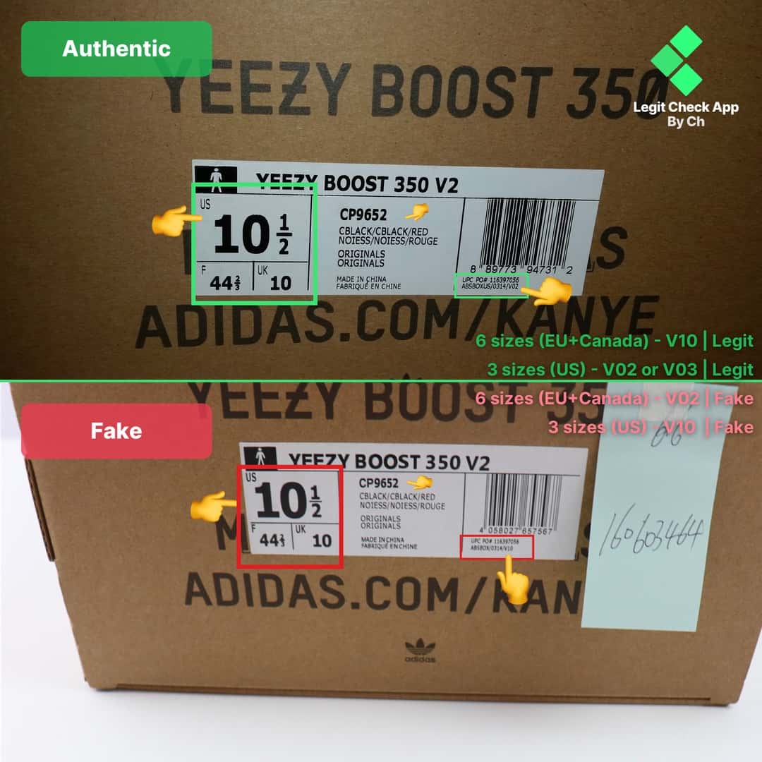 The Ultimate Real Vs Fake Yeezy Boost 350 V2 Bred (Black Red) Guide - Legit Check By Ch