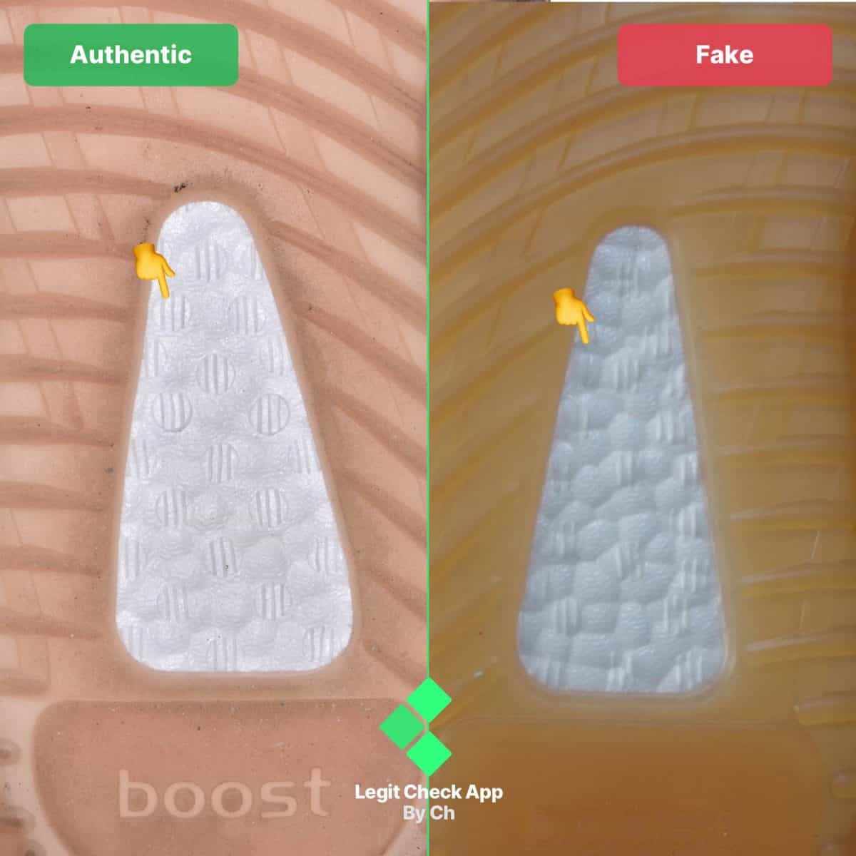 Yeezy Clay Fake vs Real Boost
