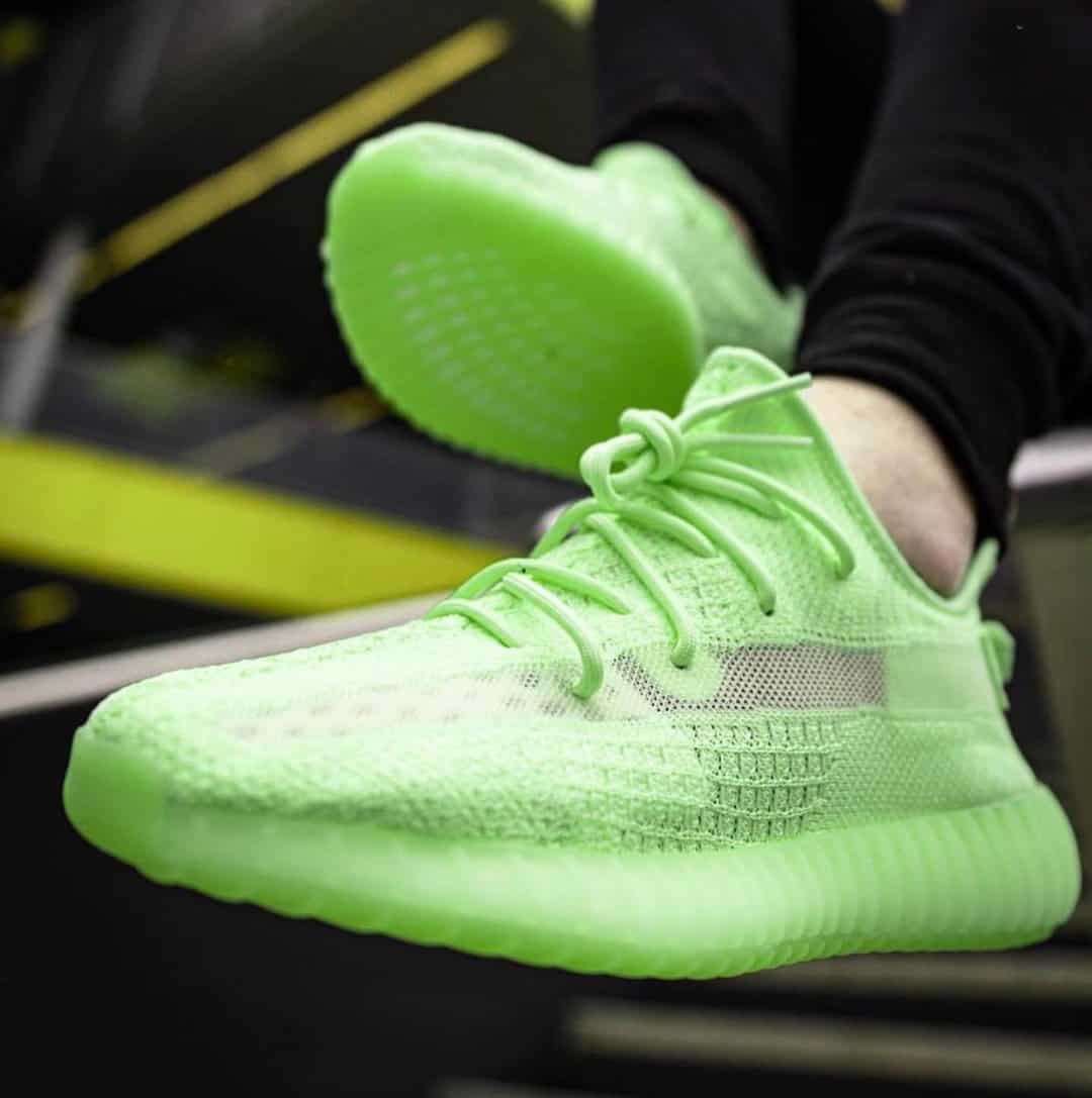 lime green yeezys for sale