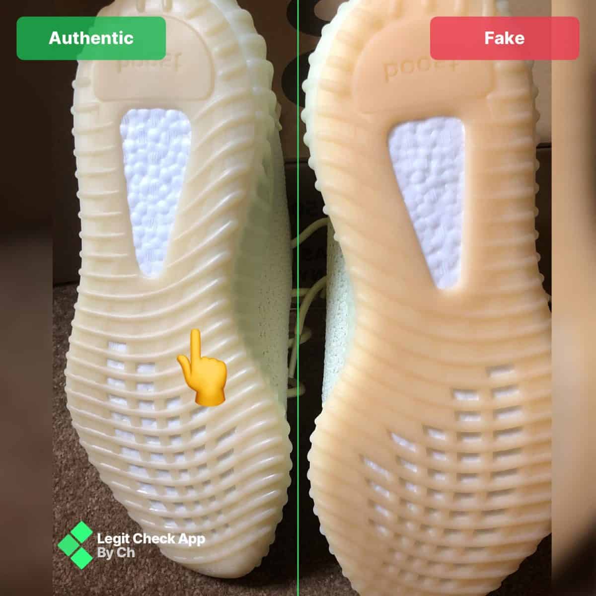 Yeezy Boost Butter Sole Fake vs Real