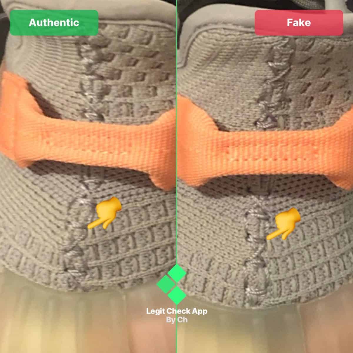 True Form Yeezy Rear Middle Stitching LC