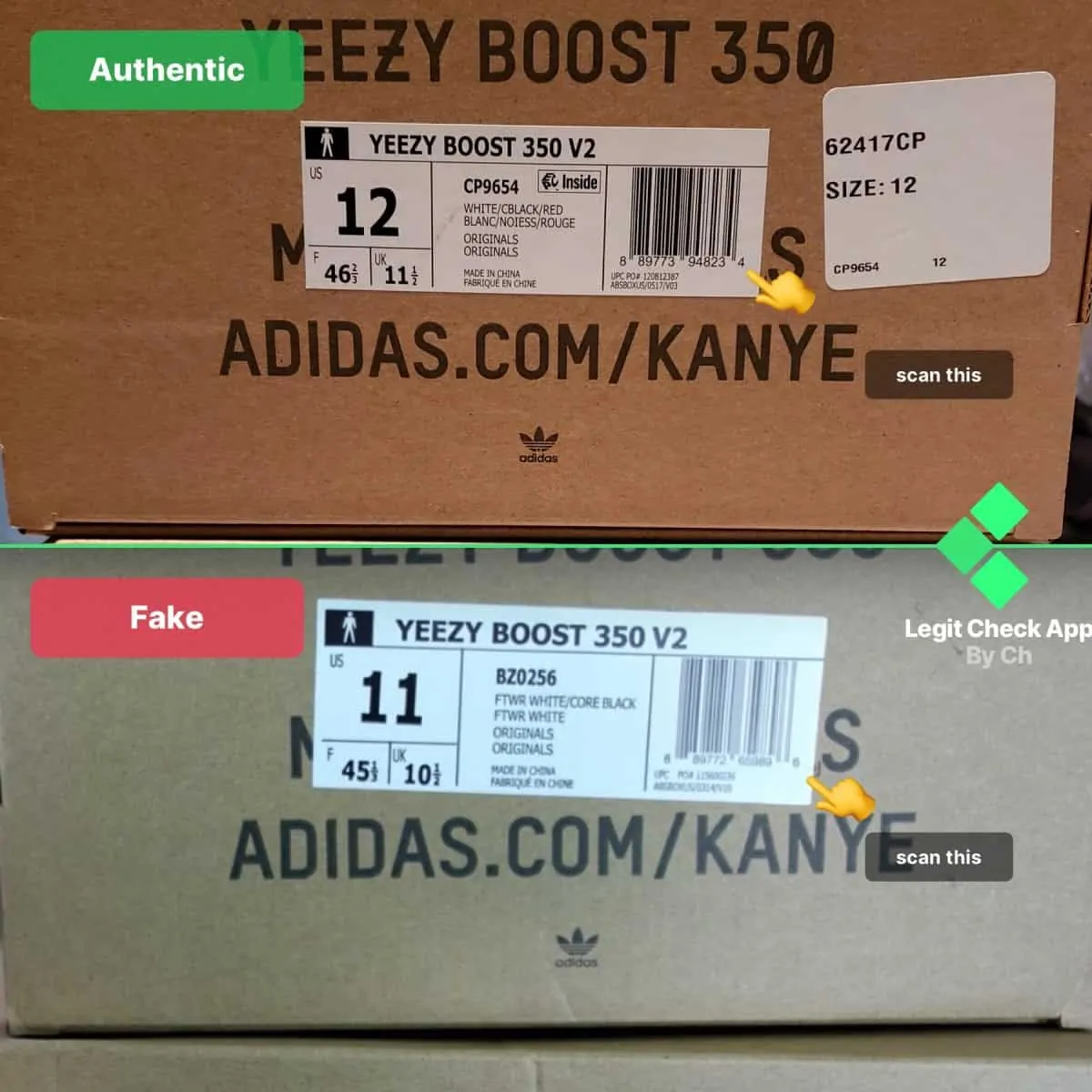 Legitcheck: Cách Phân Biệt Yeezy Boost 350 V2 Zebra Real Và Fake - Authentic -Shoes