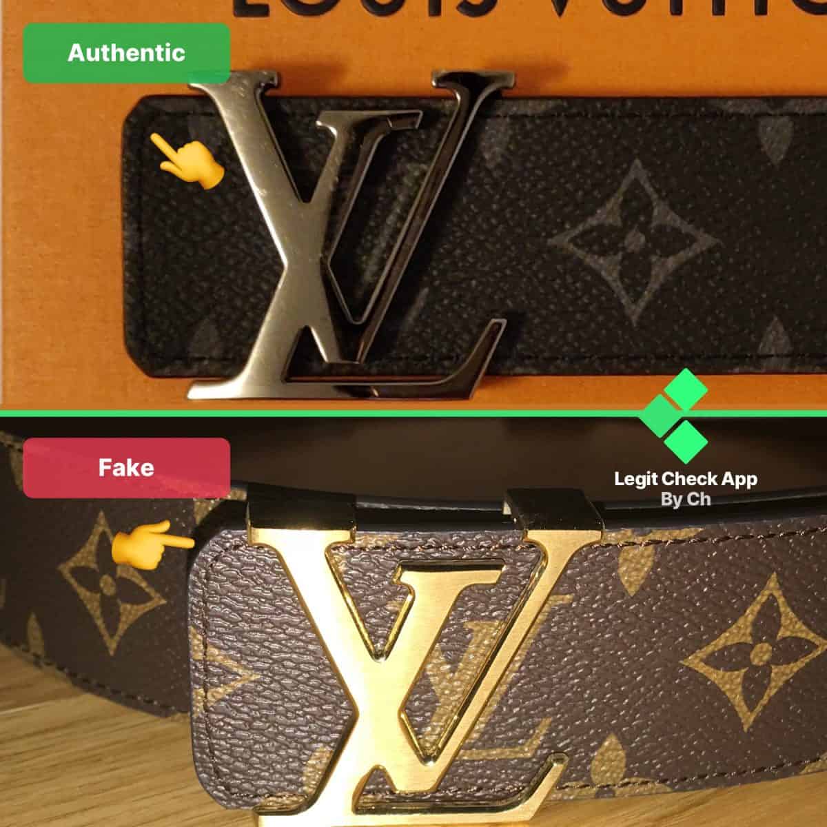 Louis Vuitton Belt - Real vs. Fake Comparison 