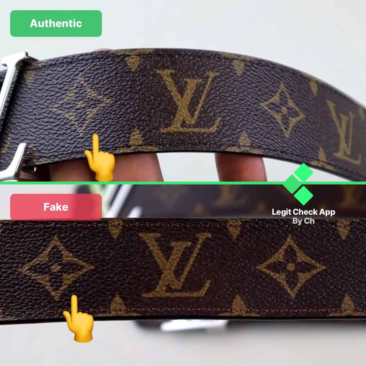 how to authenticate an lv belt