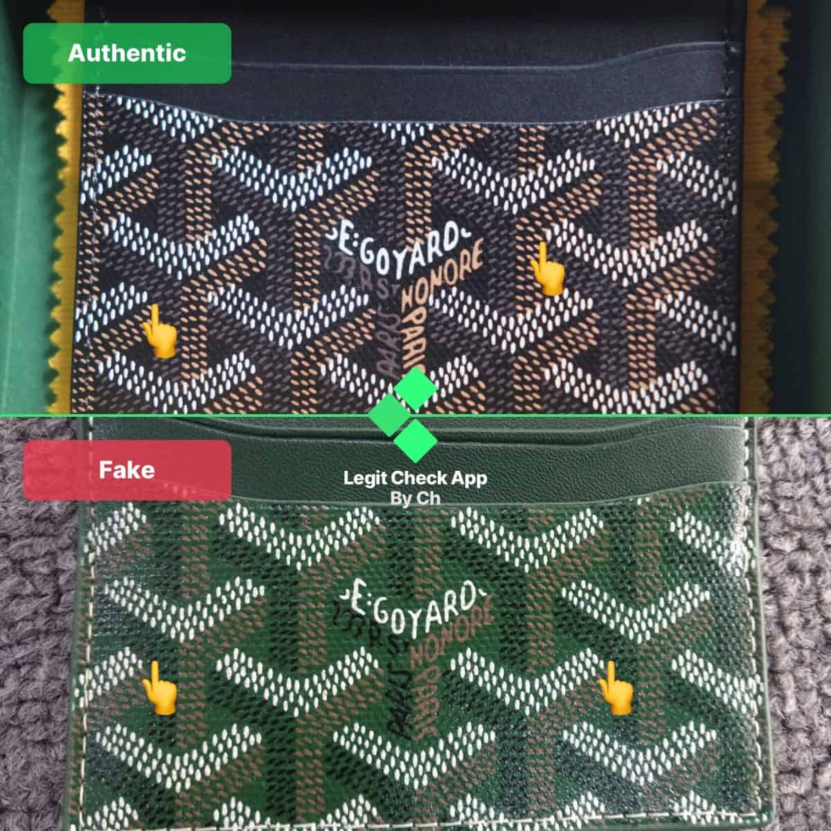 Fake Goyard Card Holder Y Pattern