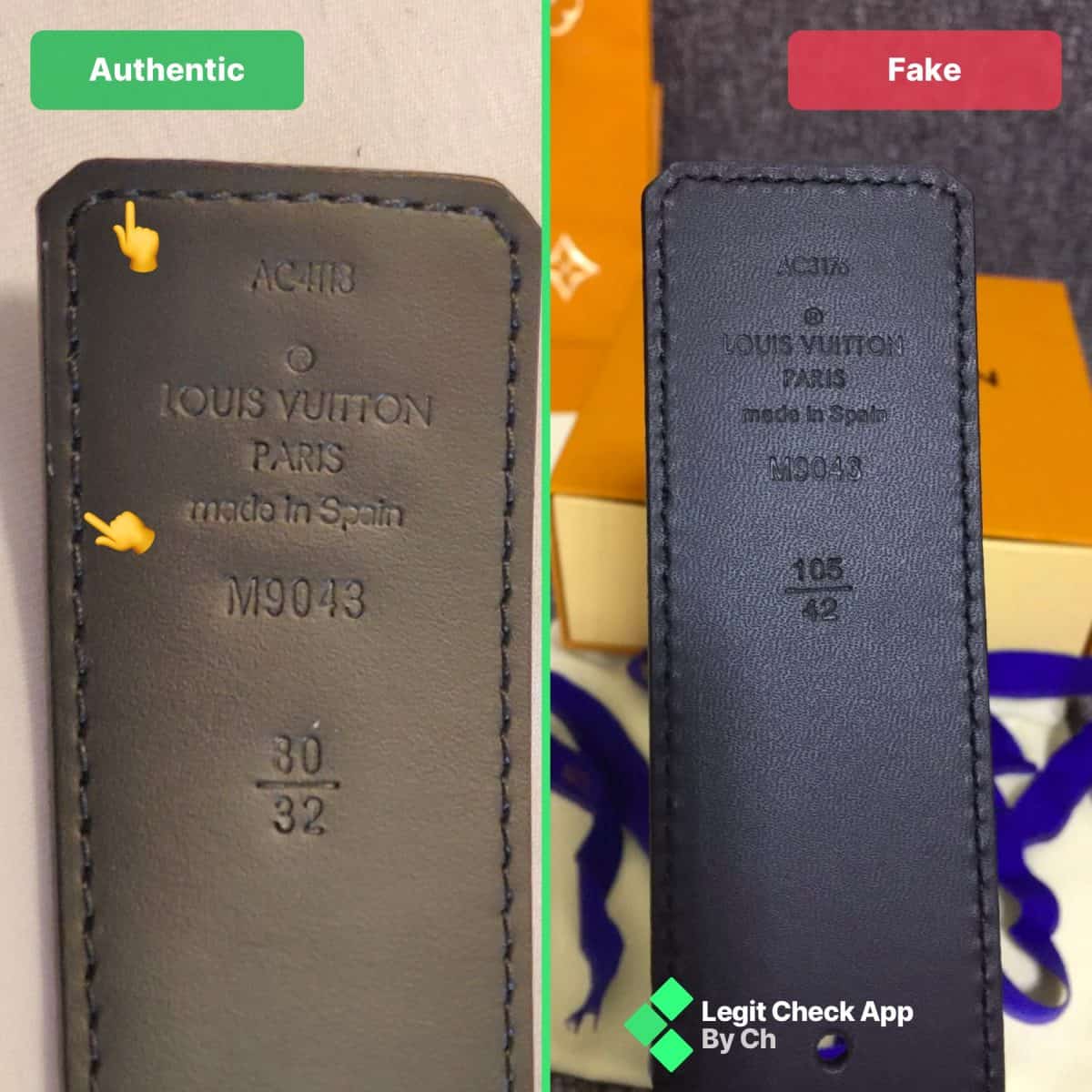 real inside authentic louis vuitton stamp