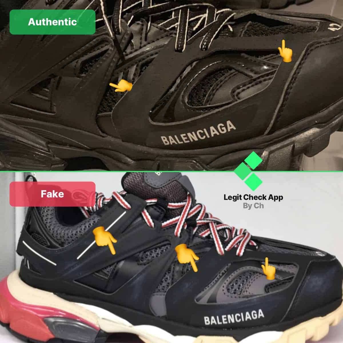 Balenciaga Track Real vs Fake