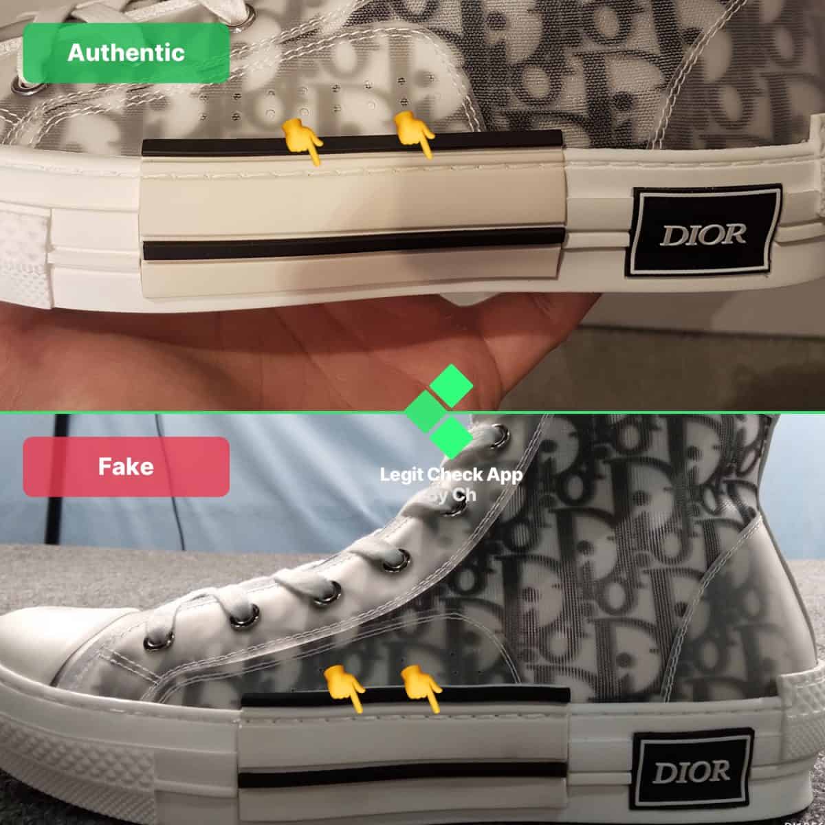 Dior B23 Sneakers Midsole Stitching