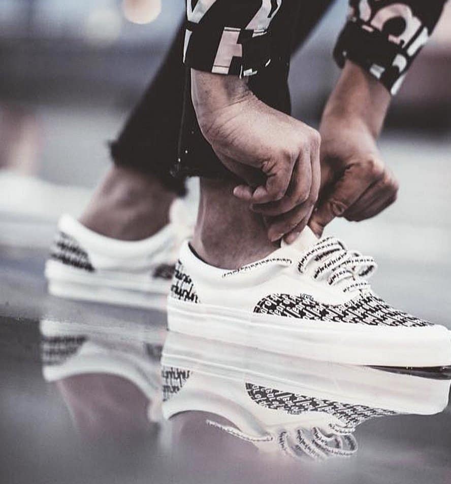 fear of god checkered vans