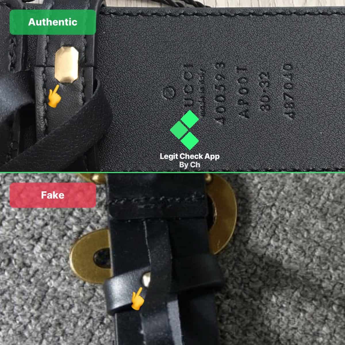 how  to authenticate a gucci belt