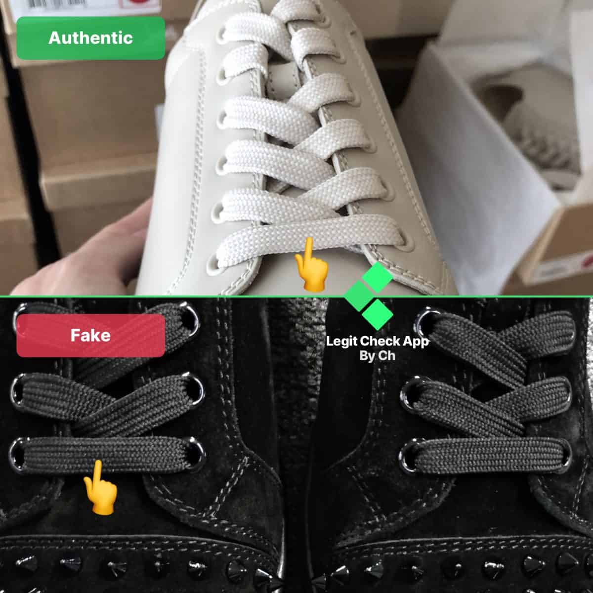 how to spot fake Christian Louboutin Sneakers