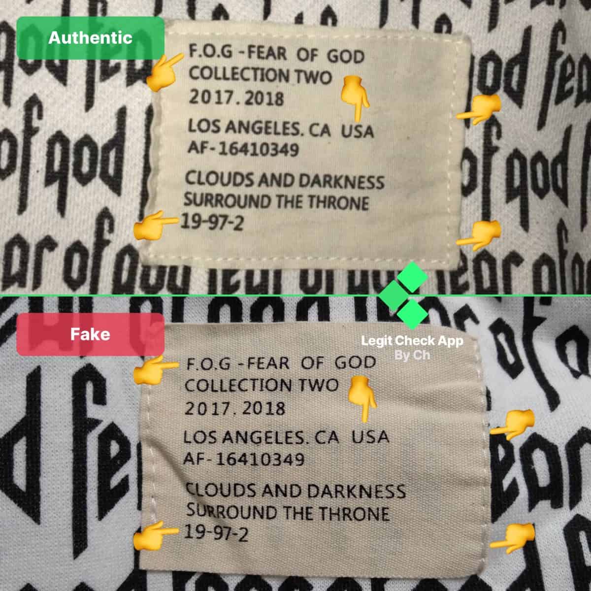 Fear Of God Hoodie Neck Tag