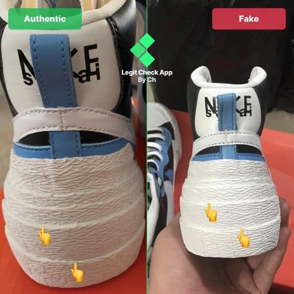 How To Spot Fake Nike Sacai Blazer - Real VS Fake Nike Sacai Blazer ...