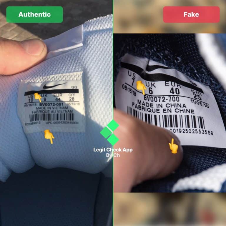 Nike x Sacai Blazer Real VS Fake: How To Spot Fakes