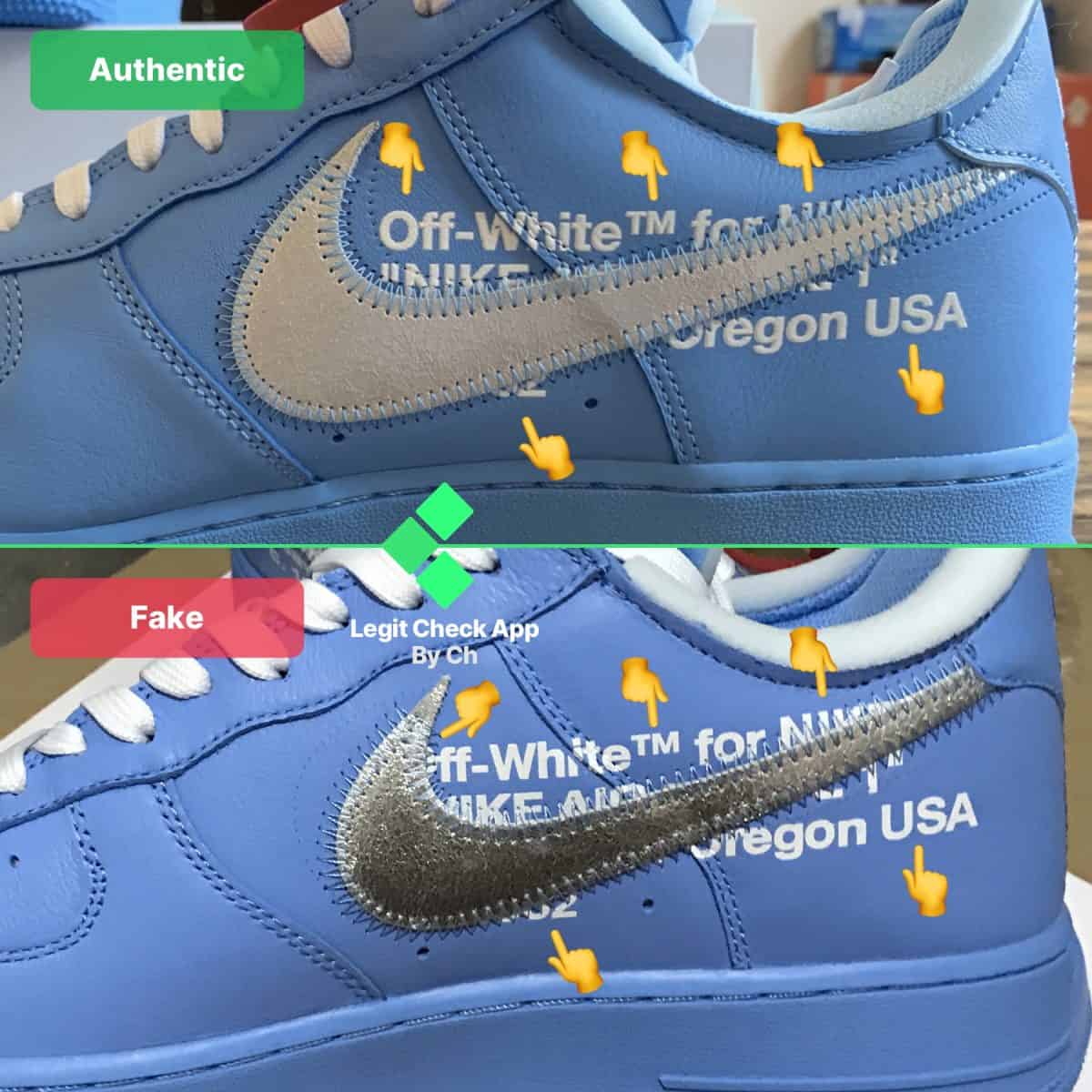 how to authenticate off-white air force 1 mca