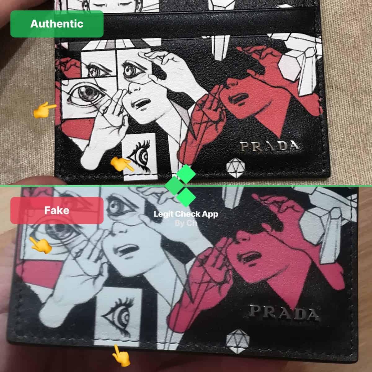 Mordrin verbanning Lake Taupo How To Spot Fake Prada Comic Cardholders - Legit Check By Ch