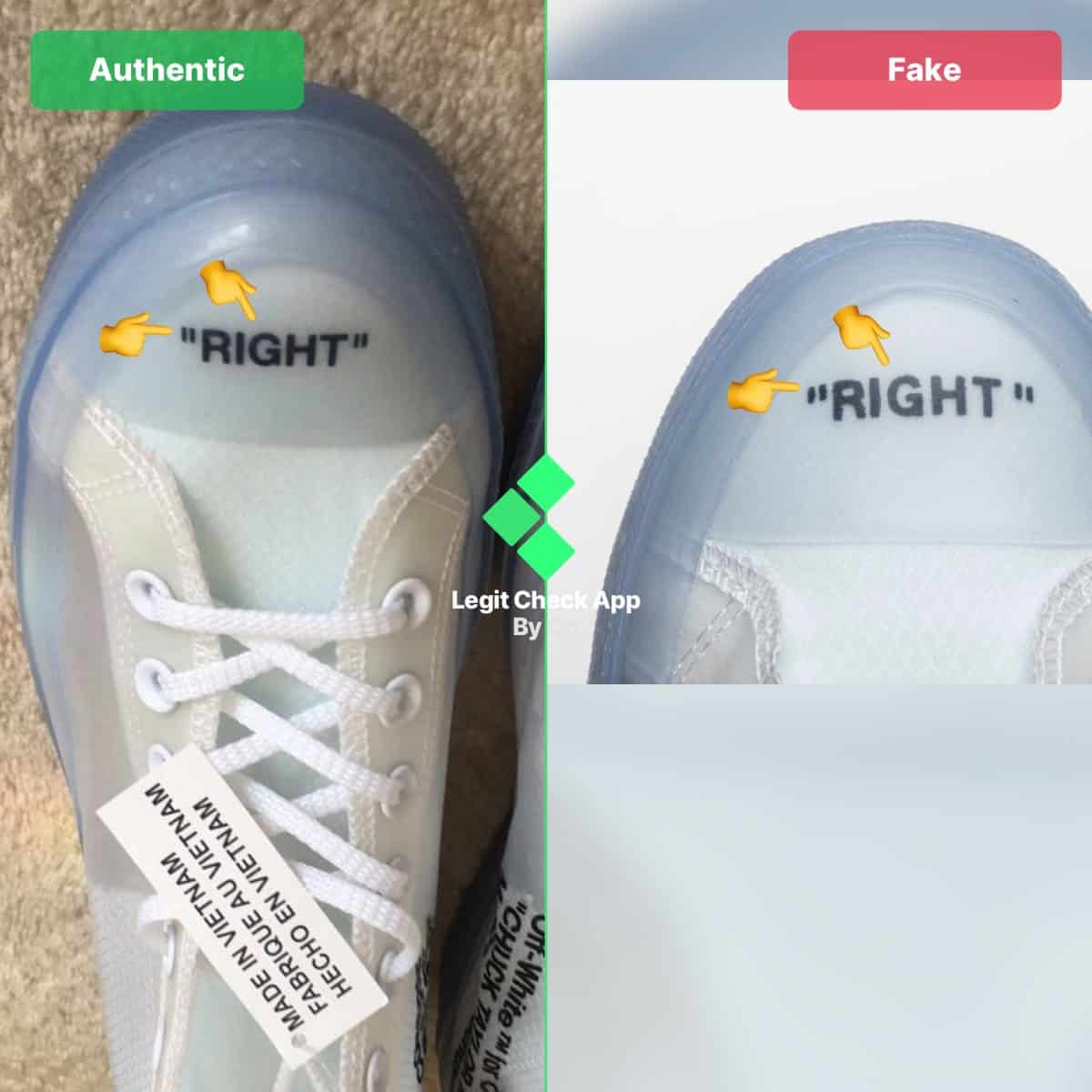 Off-White Converse Fake vs Real