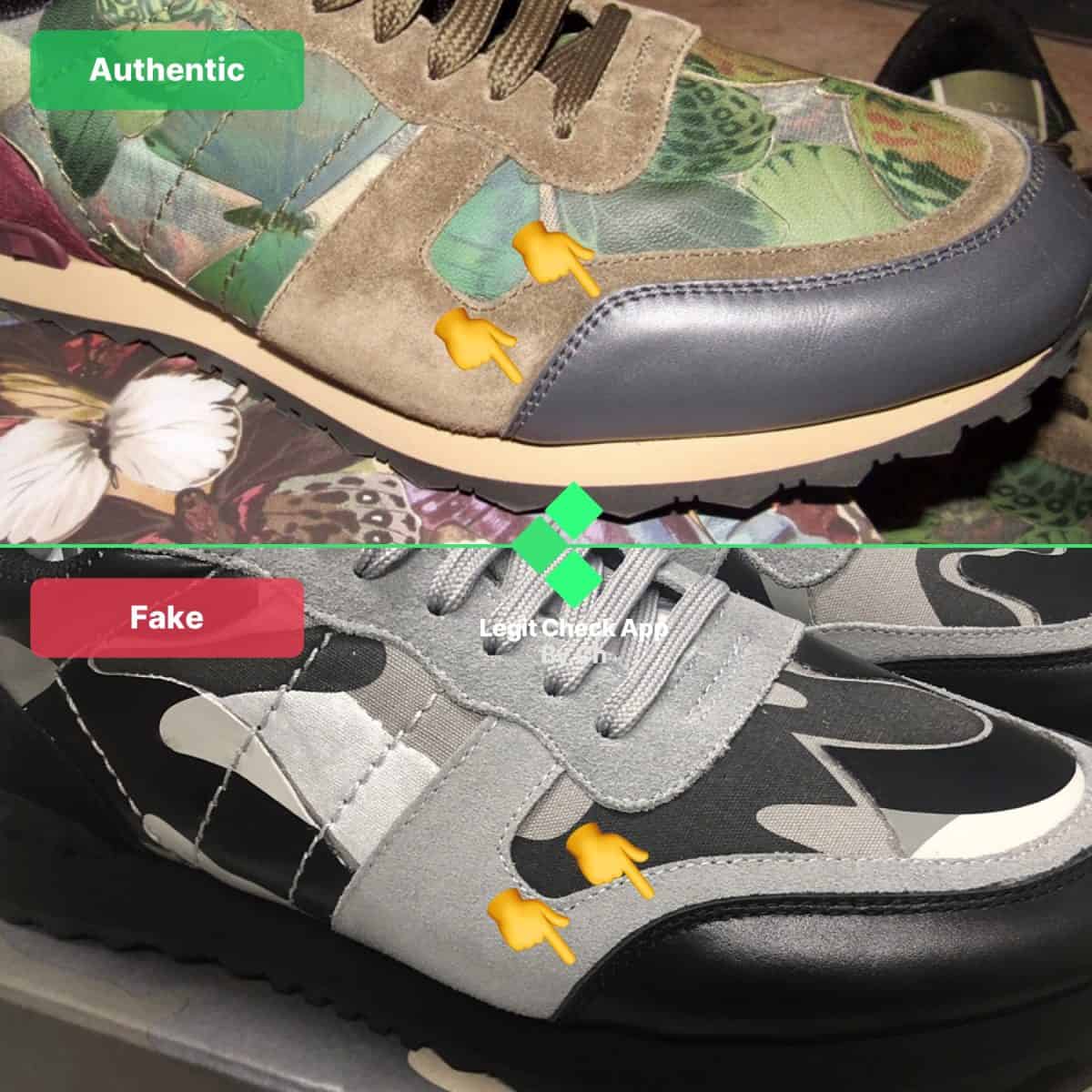 Real vs Fake Valentino Shoes