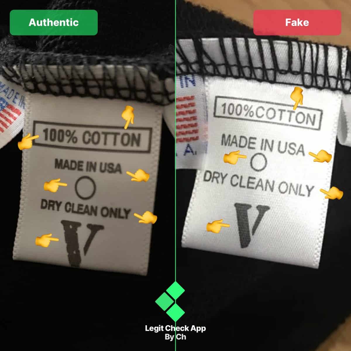 how to tell a fake vlone item