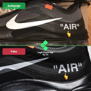 Off-White Air Max 97 Black Real Vs Fake Guide - Legit Check By Ch