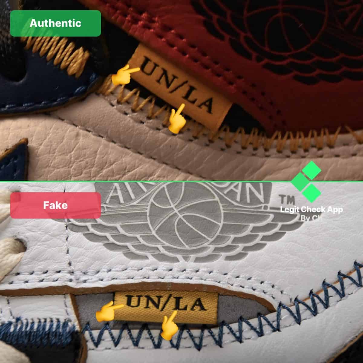 Union Air Jordan Authentication Guide