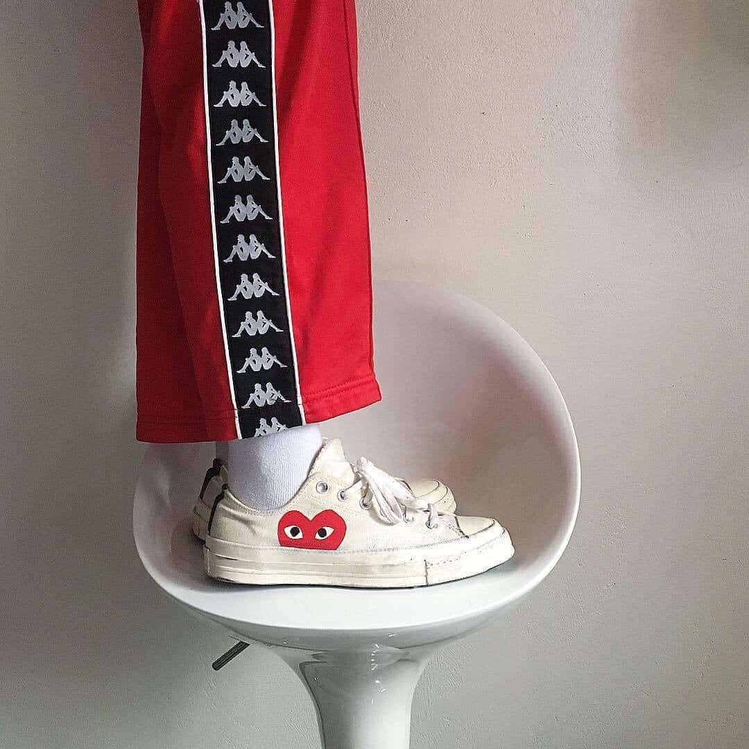 cdg converse half sizes