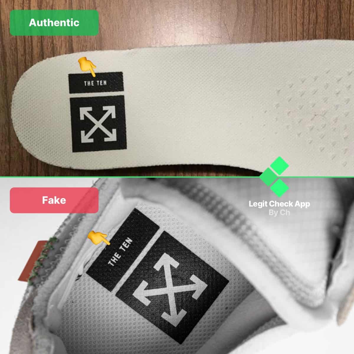 Fake Vs Real Off White Shoes