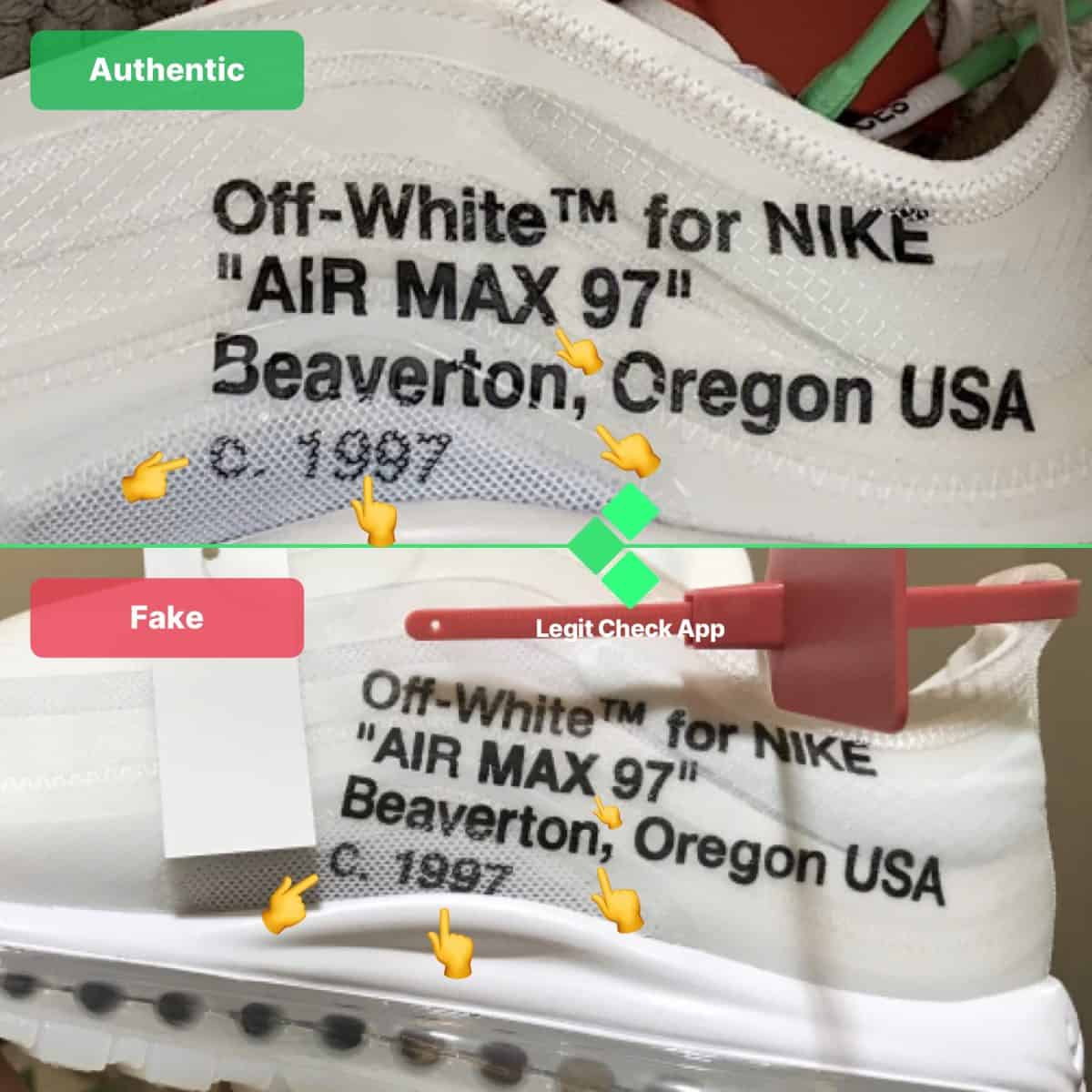 fake vs real off white
