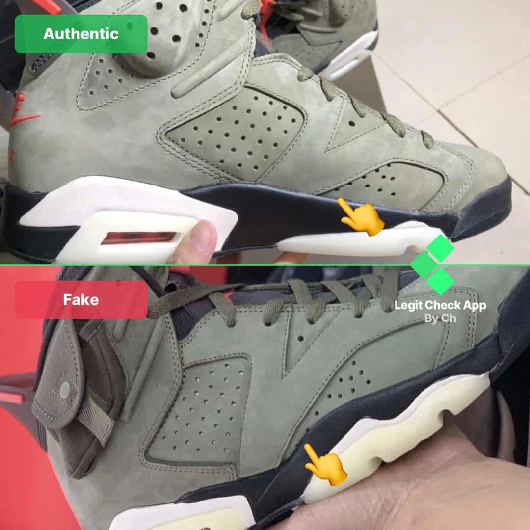 How To Spot Fake Jordan 6 Travis Scott 