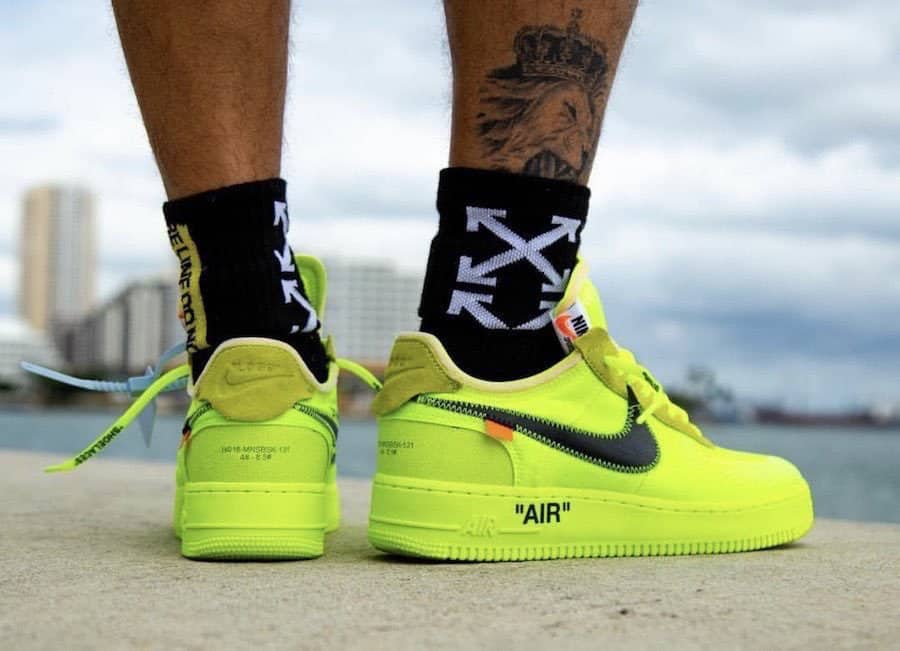 yellow off white af1