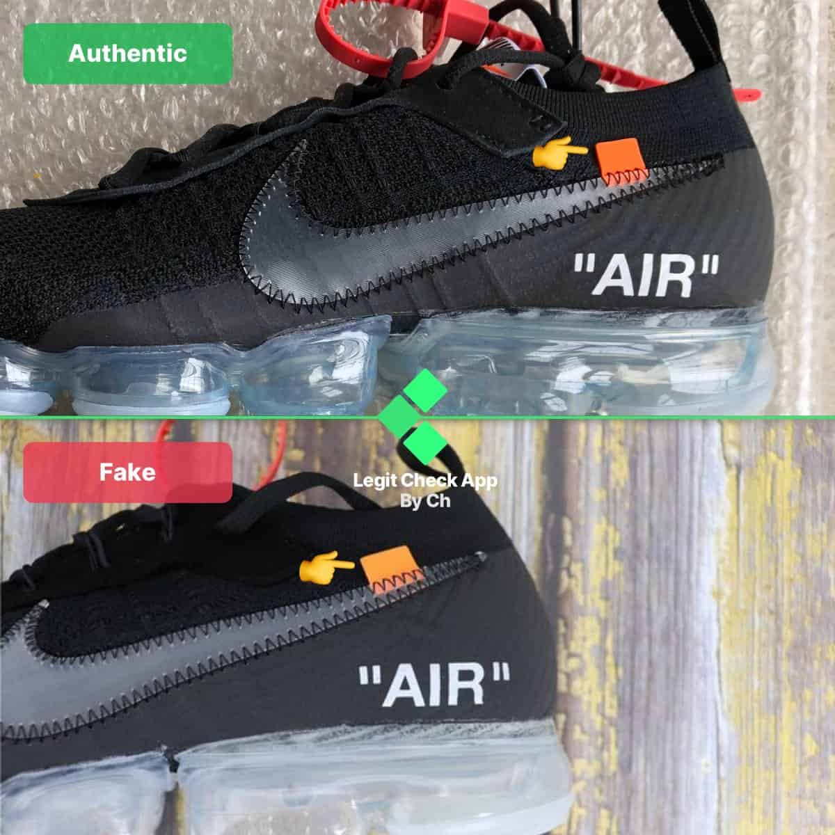 Real Vs Fake Off-White Vapormax Black Nike Guide - Legit Check By Ch