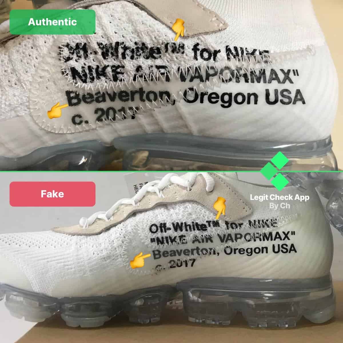 fake off white vapormax