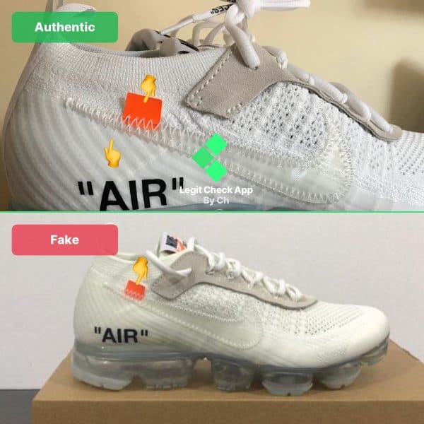 authentic vapormax off white
