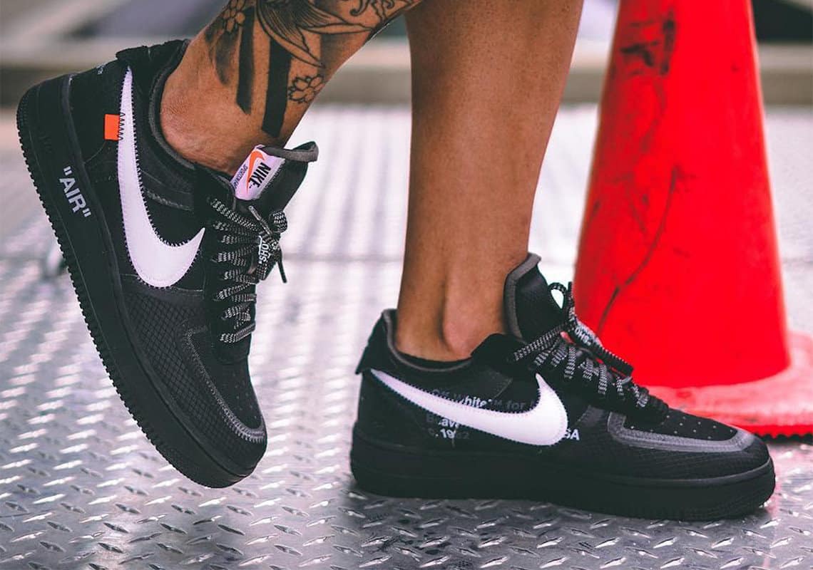 How To Spot The Fake Off-White Nike Air Force 1 Black - Legit ...
