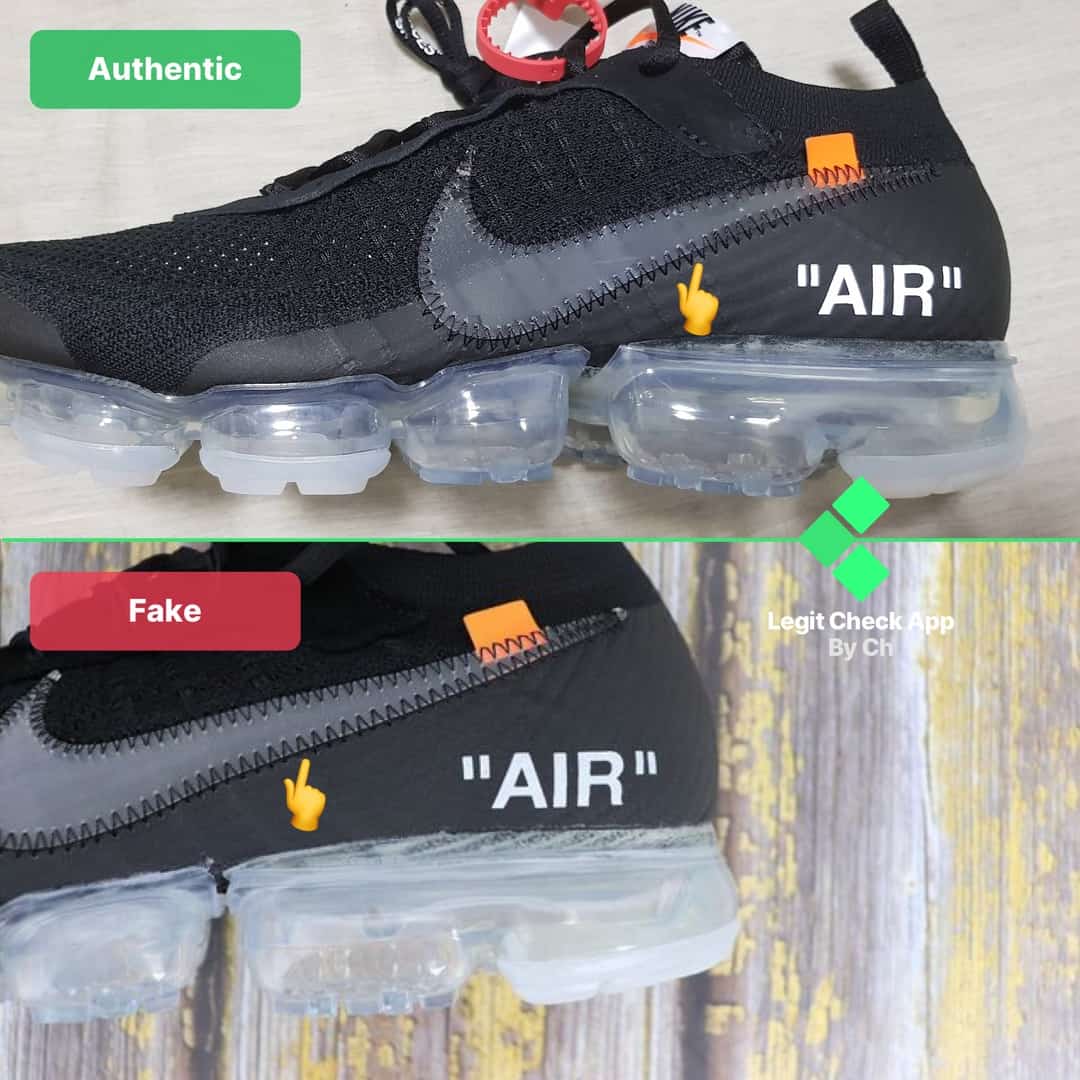 vapormax off white real vs fake