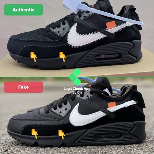 Air Max 90 Off-White Black: Legit Check: Real Vs Fake